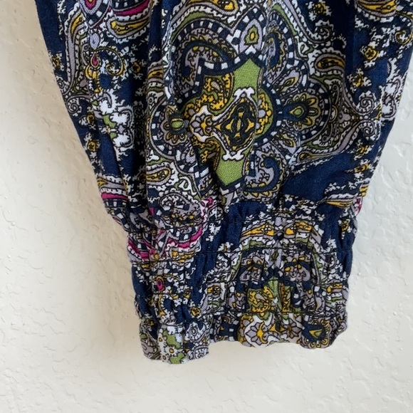 Boho Lounge Pants with Drawstring Elastic Waist and Pockets Size Small - Picture 5 of 7